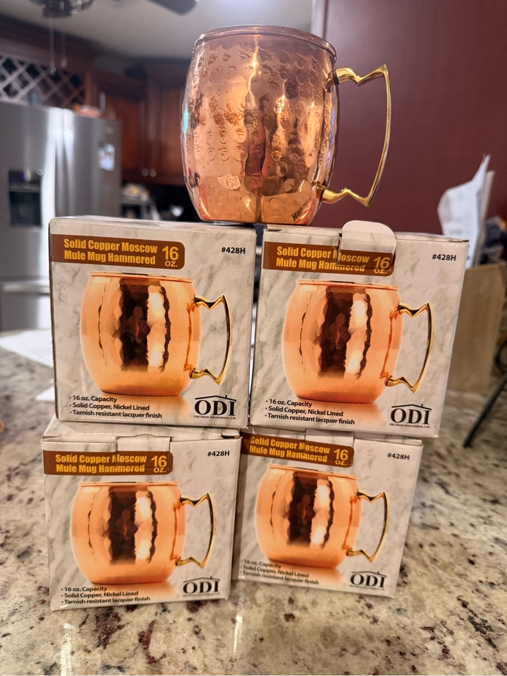 Hammered Copper Moscow Mule Mug - Copper